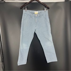 Isabel Marant Blue and White Vertical Striped Pants